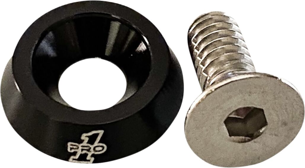 Pro One Perf.Mfg. Seat Knob 1/4 20 Black SEAT MOUNTING COMPONENTS Pro One Perf.Mfg.