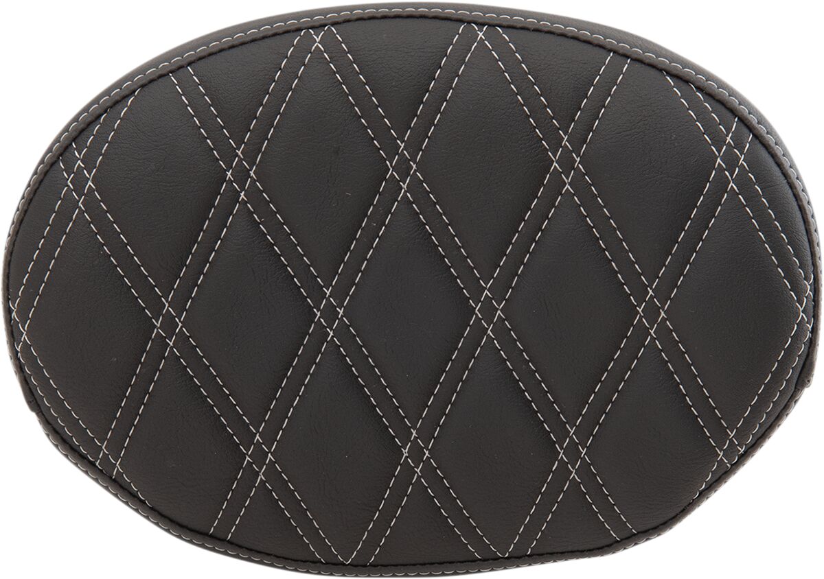 Drag Specialties Seats Pad Bkrst Oval Ddia Slvr Seat Backrests Drag Specialties