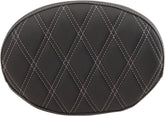 Drag Specialties Seats Pad Bkrst Oval Ddia Slvr Seat Backrests Drag Specialties