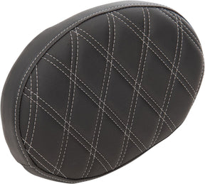 Drag Specialties Seats Pad Bkrst Oval Ddia Slvr Seat Backrests Drag Specialties