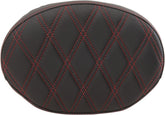 Drag Specialties Seats Pad Bkrst Oval Ddia Red Seat Backrests Drag Specialties