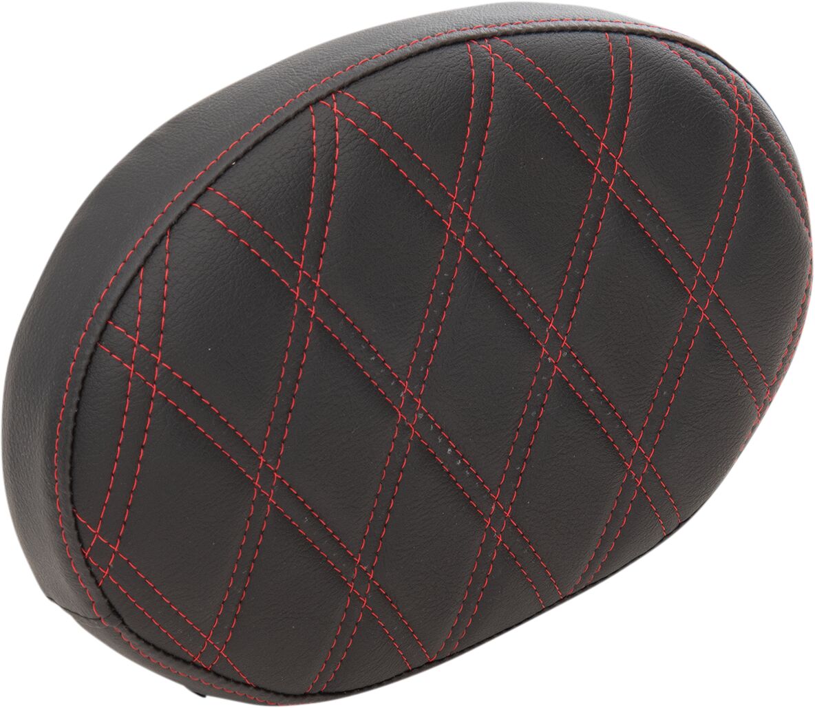 Drag Specialties Seats Pad Bkrst Oval Ddia Red Seat Backrests Drag Specialties