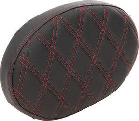 Drag Specialties Seats Pad Bkrst Oval Ddia Red Seat Backrests Drag Specialties