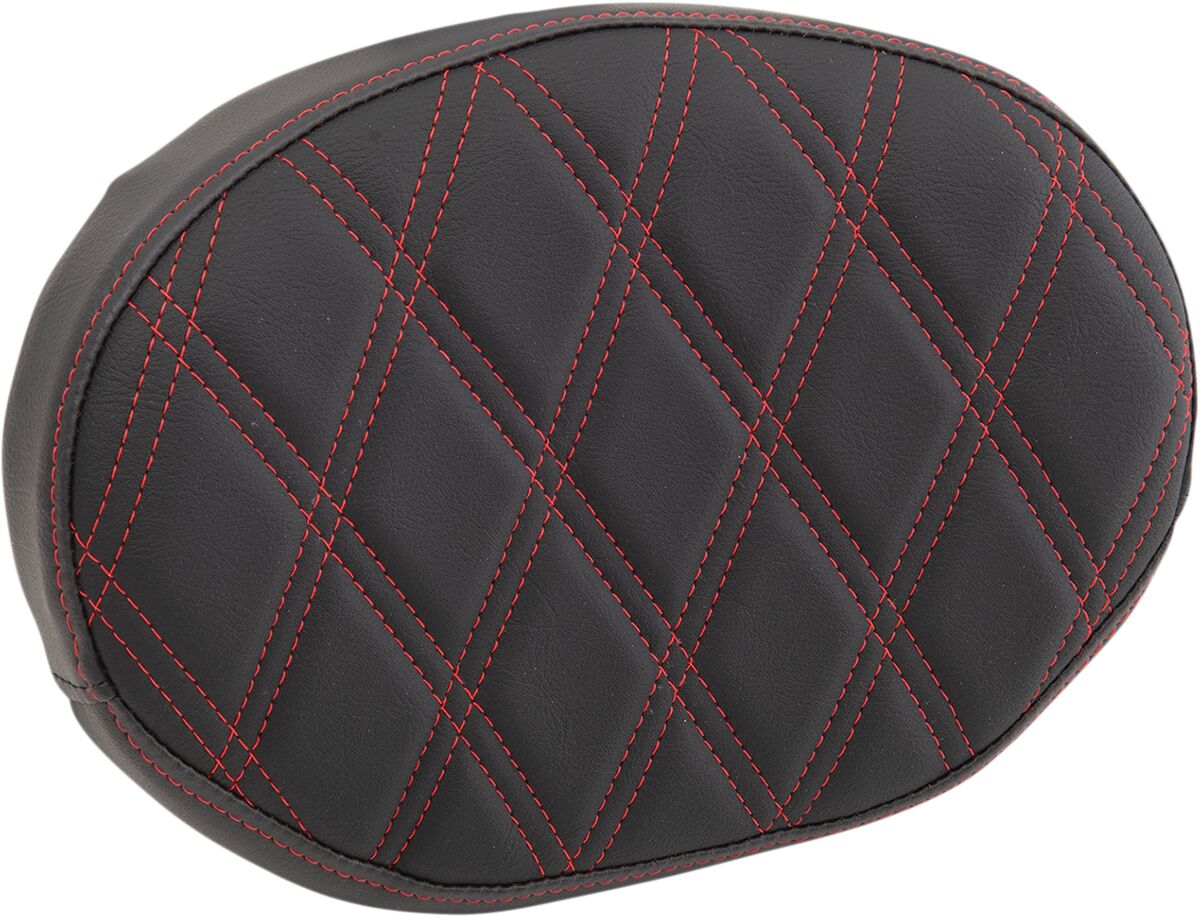 Drag Specialties Seats Pad Sbar Ddiam Red Ovl SEAT BACKRESTS Drag Specialties