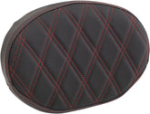 Drag Specialties Seats Pad Sbar Ddiam Red Ovl SEAT BACKRESTS Drag Specialties