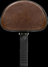 Saddlemen Backrest Lariat Solo Seat, Brown Leather - Sportster Seat Backrests Saddlemen