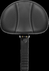 Saddlemen Backrest Dominator Solo Seat, Carbon Fiber - Sportster Seat Backrests Saddlemen