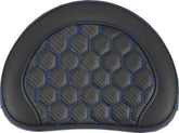 Sissy Bar Pad Contoured, Blue Stitch Sissy Bar Pads Saddlemen Default Title