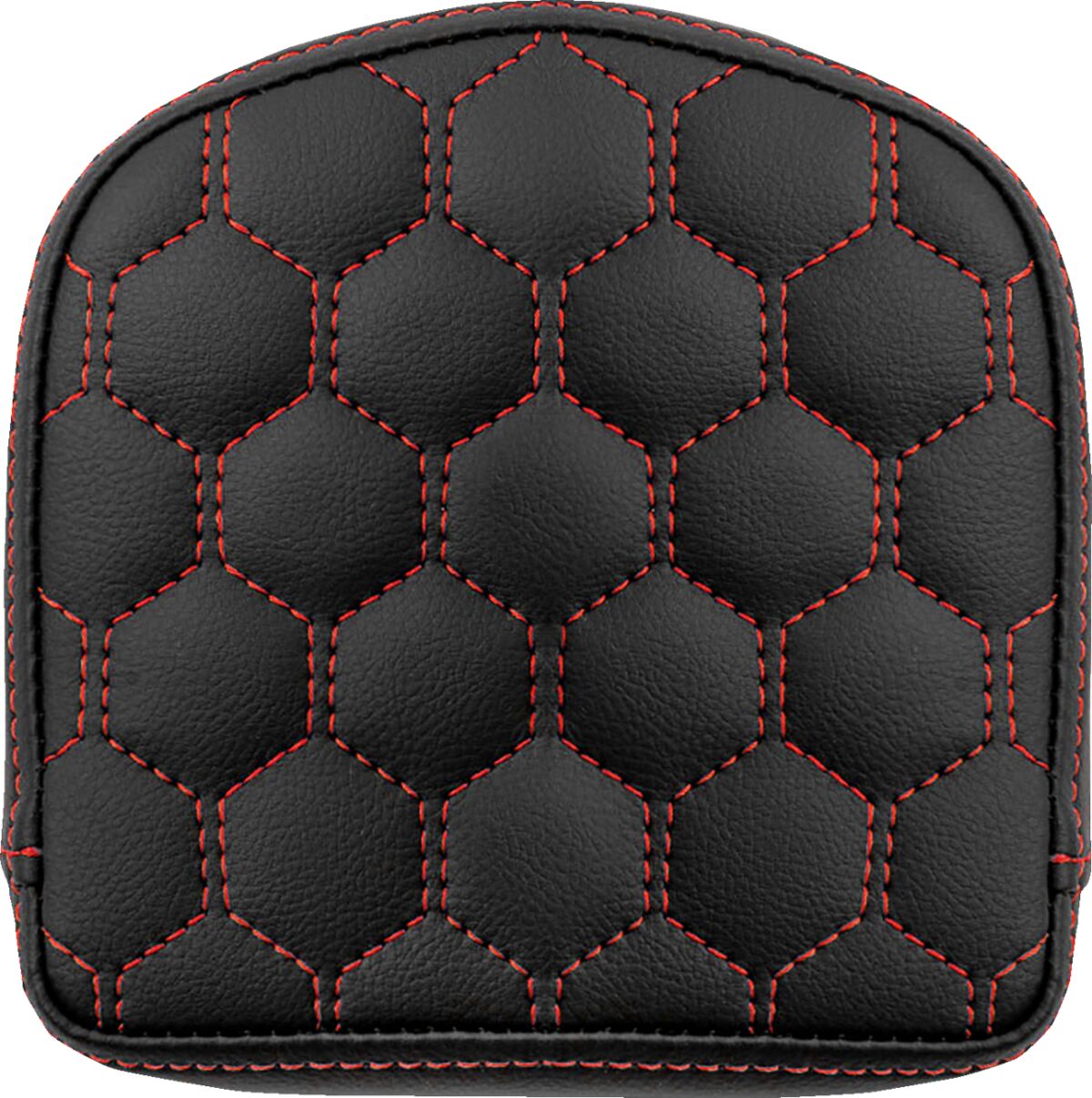 Sissy Bar Pad Short HC, Red Stitch Sissy Bar Pads Saddlemen Default Title