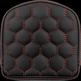 Saddlemen Sissy Bar Pad Short HC, Red Stitch Seat Backrests Saddlemen