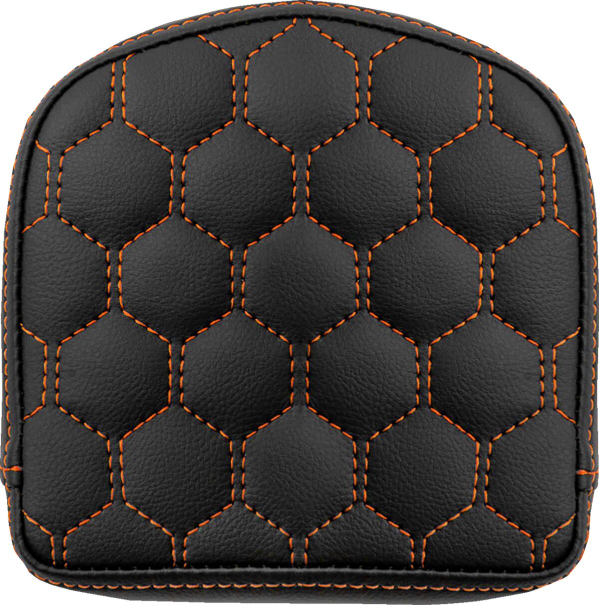 Sissy Bar Pad Short HC, Orange Stitch Sissy Bar Pads Saddlemen Default Title