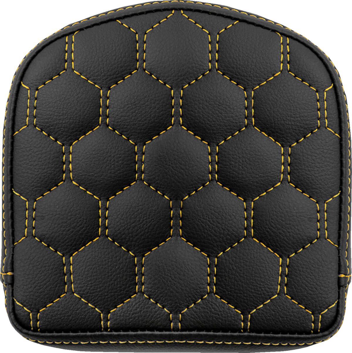 Sissy Bar Pad Short HC, Gold Stitch Sissy Bar Pads Saddlemen Default Title