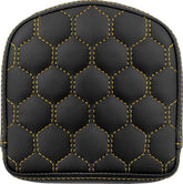Sissy Bar Pad Short HC, Gold Stitch Sissy Bar Pads Saddlemen Default Title