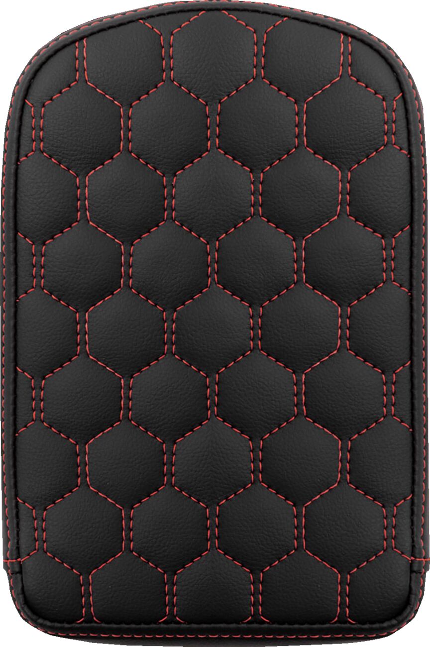 Sissy Bar Pad Tall HC, Red Stitch Sissy Bar Pads Saddlemen Default Title