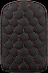Saddlemen Sissy Bar Pad Tall HC, Red Stitch Seat Backrests Saddlemen