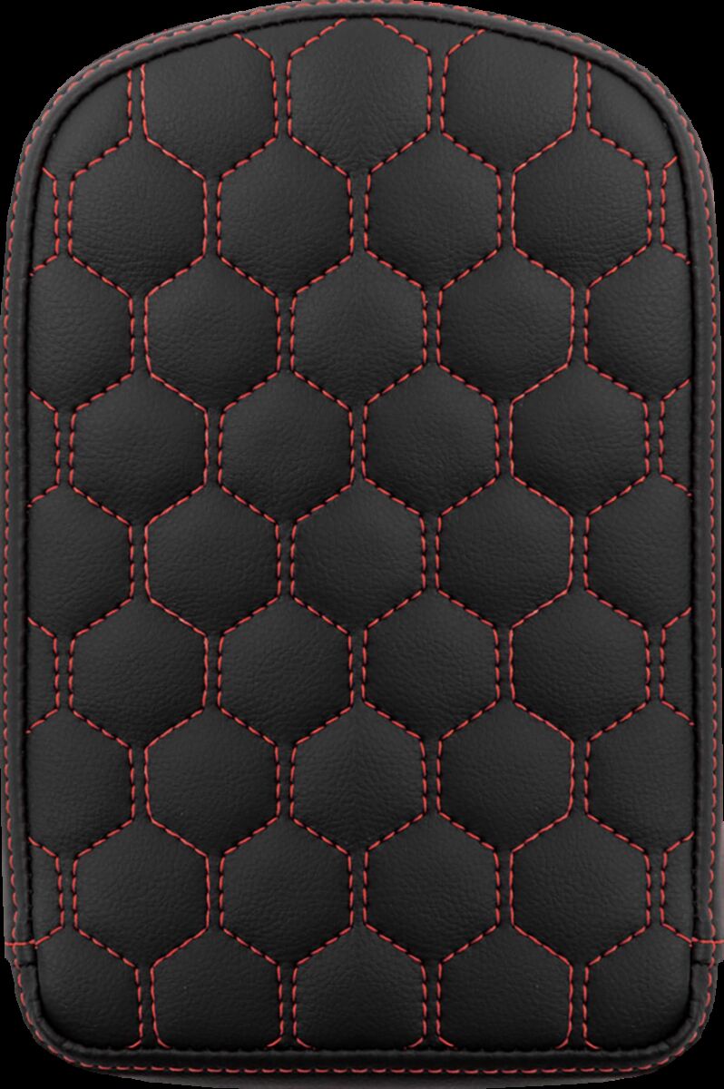 Saddlemen Sissy Bar Pad Tall HC, Red Stitch Seat Backrests Saddlemen