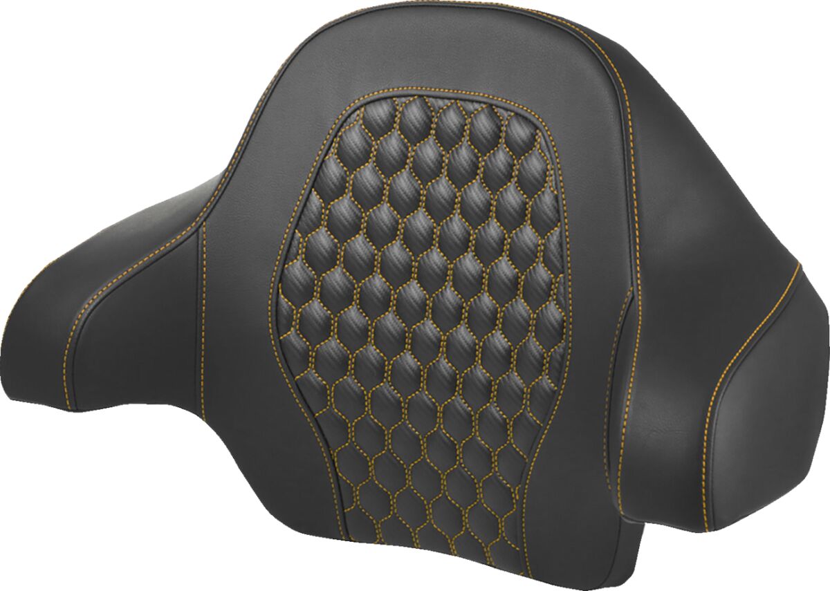 Saddlemen Tour Pack Backrest Pad Hc Gold SEAT BACKRESTS Saddlemen