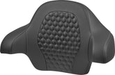 Tour Pack Backrest Pad Honeycomb, Gray Stitching - 14+ Touring Seat Accessories Saddlemen Default Title