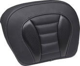 Mustang Pad Deluxe Tour Chopped Tour Pak Blk W/ Gun Metal Thread Seat Backrests Mustang