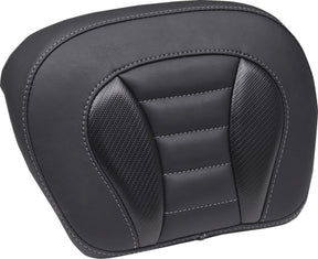Mustang Pad Deluxe Tour Chopped Tour Pak Blk W/ Gun Metal Thread Seat Backrests Mustang