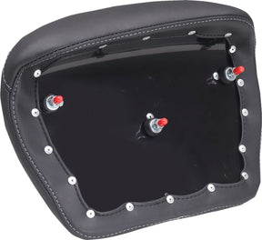 Mustang Pad Deluxe Tour Chopped Tour Pak Blk W/ Gun Metal Thread Seat Backrests Mustang