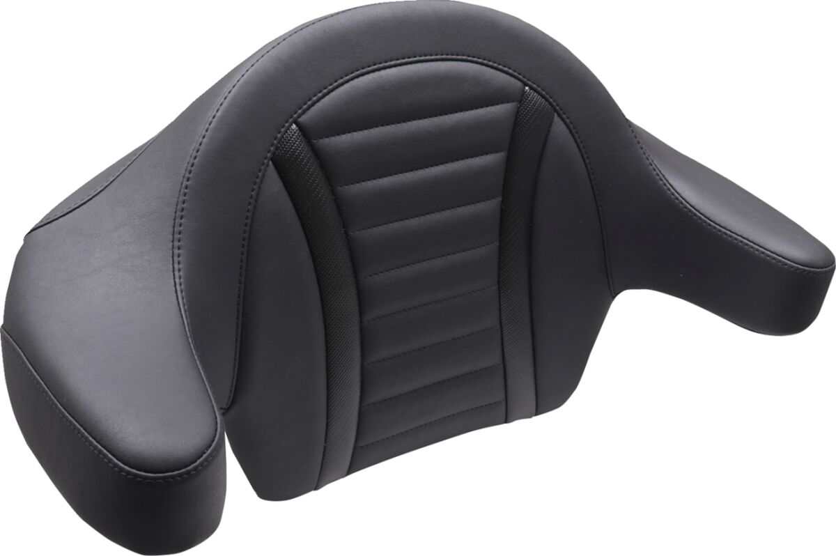 Mustang Pad Backrest Dlx Touring Extnded Arm Black Seat Backrests Mustang
