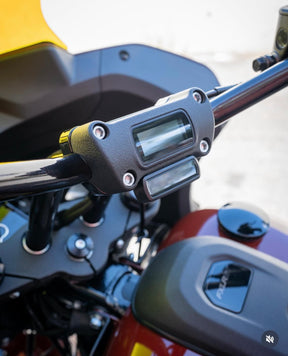 Bung King One Piece Lower Handlebar Riser, Gloss Black - 2022-2024 Low Rider ST (FXLRST) Riser Bung King