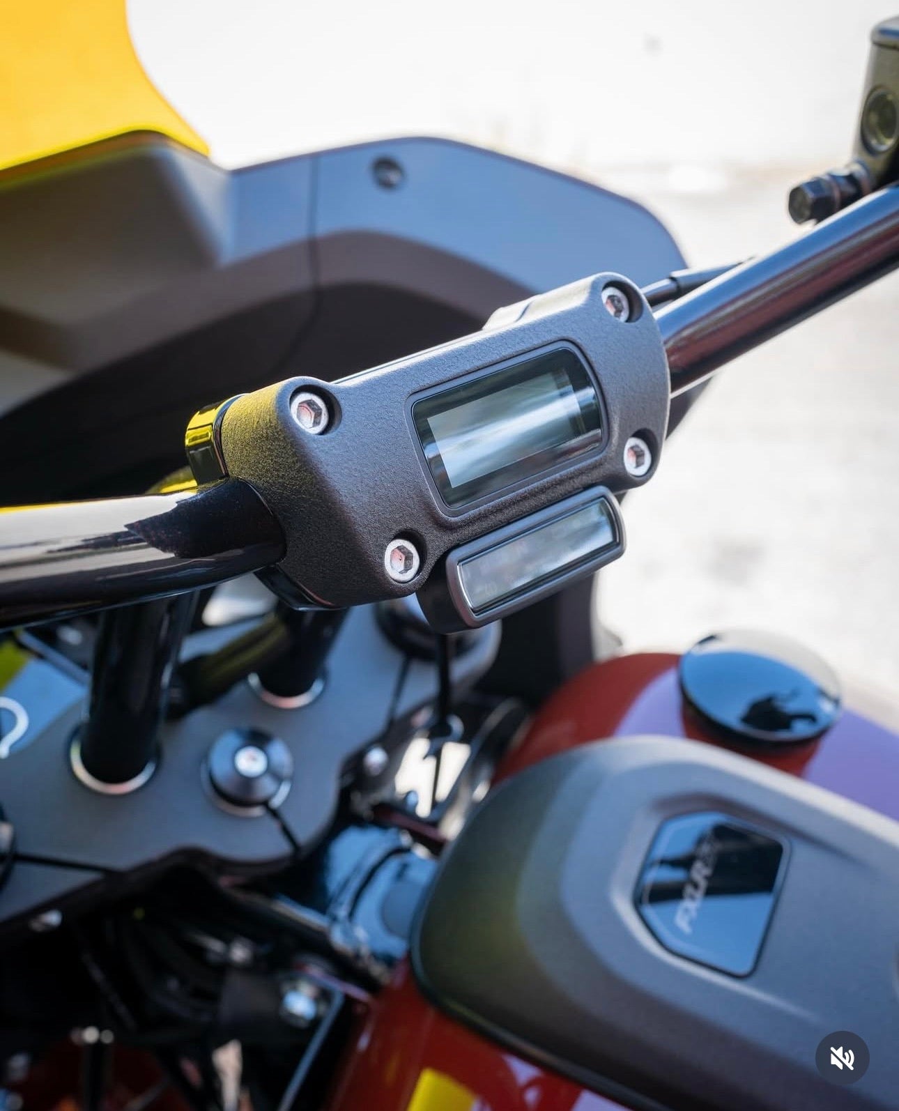 Bung King One Piece Lower Handlebar Riser, Raw - 2022-2024 Low Rider ST (FXLRST) Riser Bung King