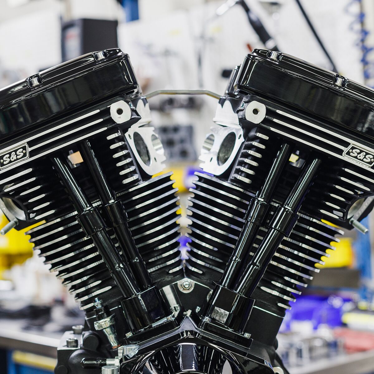 S&S Cycle Engine V124 Black Ed Lb Complete Engines S&S Cycle
