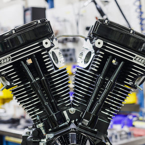 S&S Cycle Engine V124 Black Ed Lb Complete Engines S&S Cycle