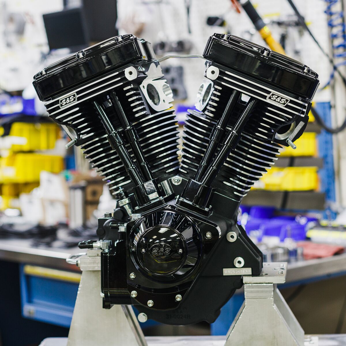 S&S Cycle Engine V124 Black Ed Lb Complete Engines S&S Cycle