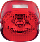 Drag Specialties Taillight Lens Laydown Red W/ Top Tag Window Tail Lights Drag Specialties