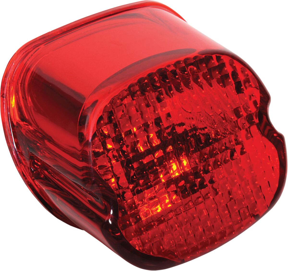 Drag Specialties Taillight Lens Laydown Red W/ Bottom Tag Window Tail Lights Drag Specialties