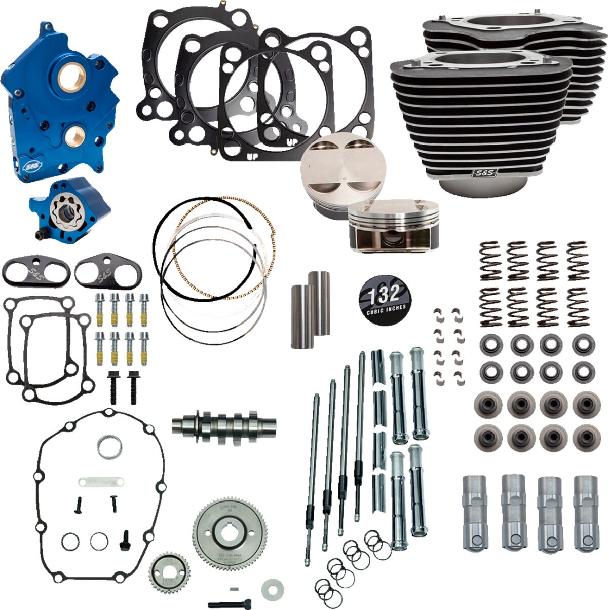 S&S Cycle Power Pk 132 Gear Wc M8 ENGINE PERFORMANCE KITS S&S Cycle