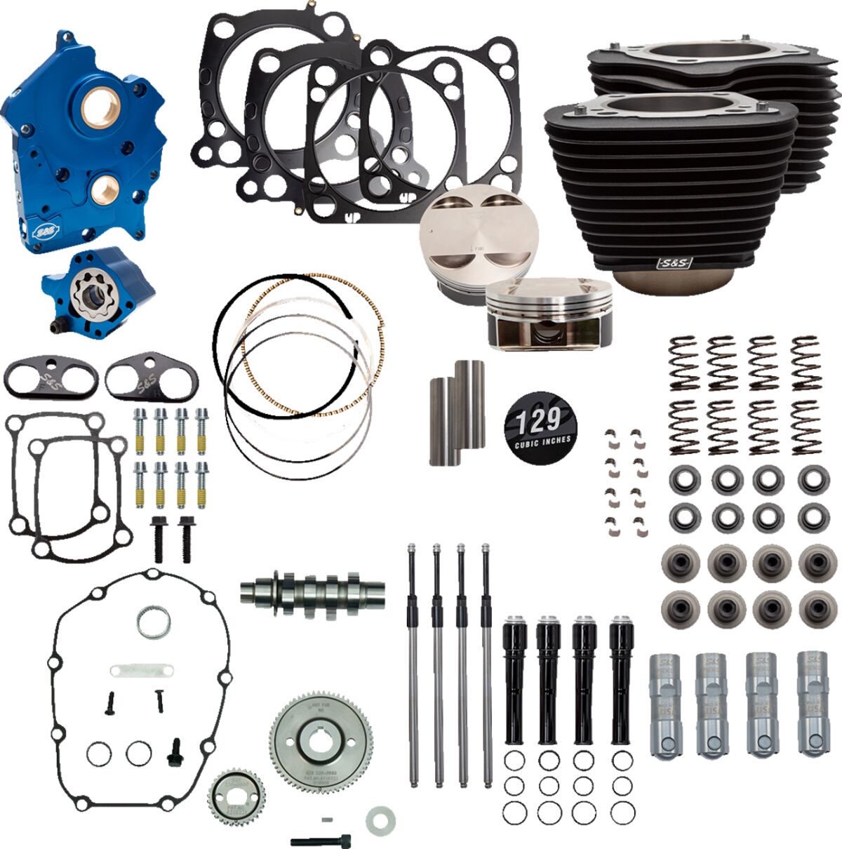 S&S Cycle Power Pk 129 Gear Oc M8 ENGINE PERFORMANCE KITS S&S Cycle