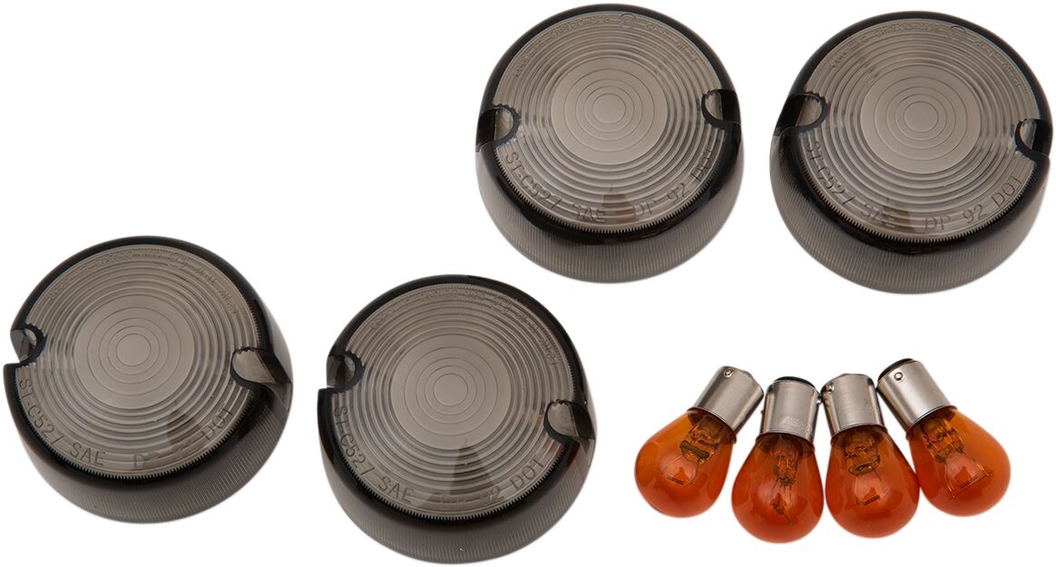 Drag Specialties Smoked Dome Lens 86 01 TURN SIGNAL GROUP Drag Specialties