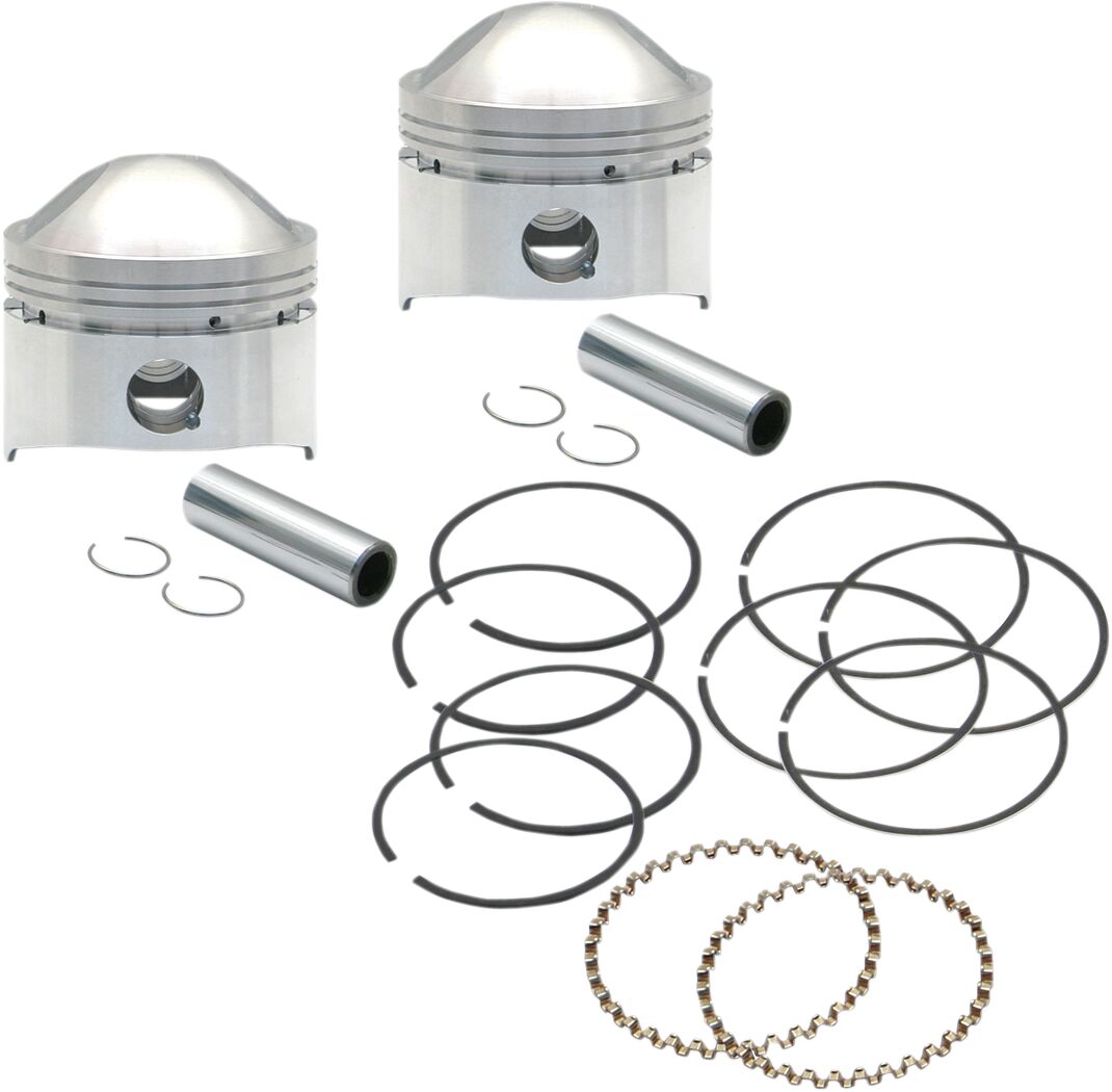 S&S Cycle Forged Piston Kit 3 1/2" +0.030" Low Compression Pistons And Rings Kits S&S Cycle