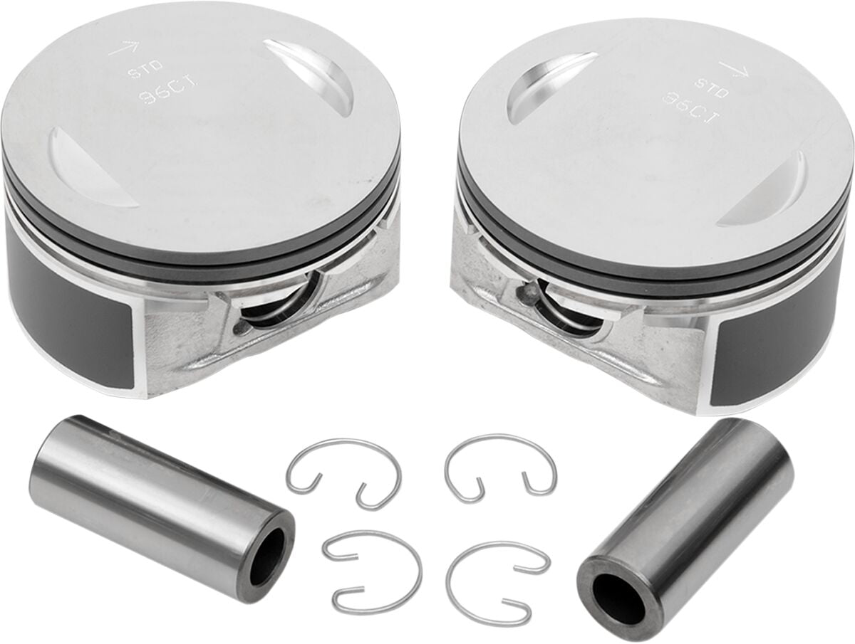 Drag Specialties Replacement Piston Kit 96 Twin Cam Bore + 0.005" Pistons Only Drag Specialties