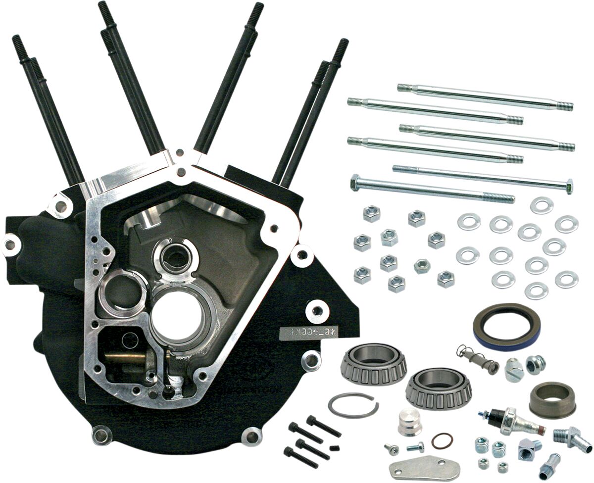 S&S Cycle Super Stock Engine Case 3 1/2" Bore Black Crankcases S&S Cycle