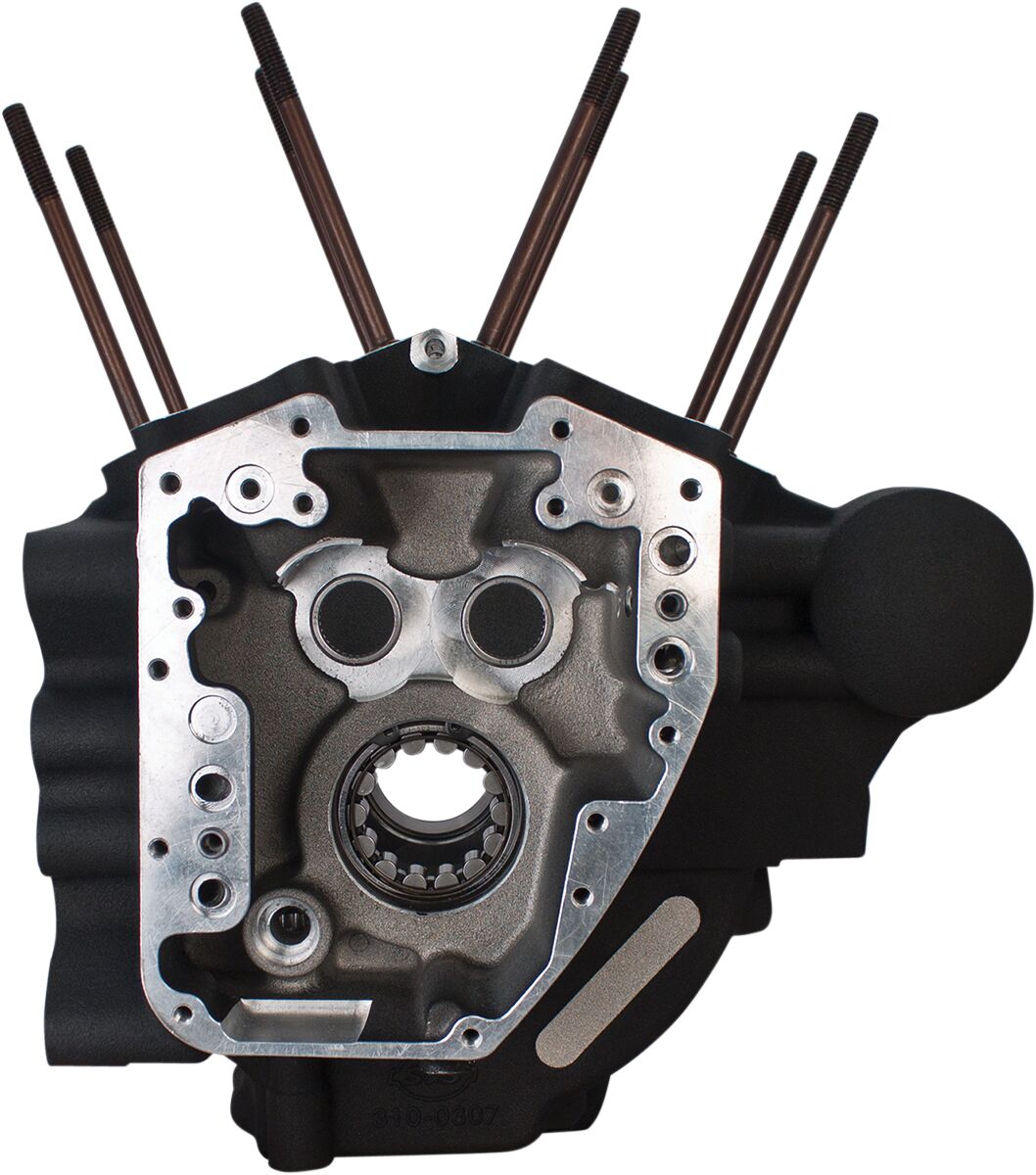 S&S Cycle Engine Case Twincam W/ 4.125" Bore Black Crankcases & Parts S&S Cycle