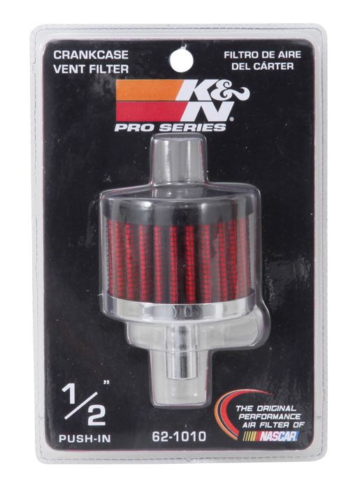 K & N 1/2 Vent 2 D 1 1/2 H Steel CRANKCASES + PARTS K&N