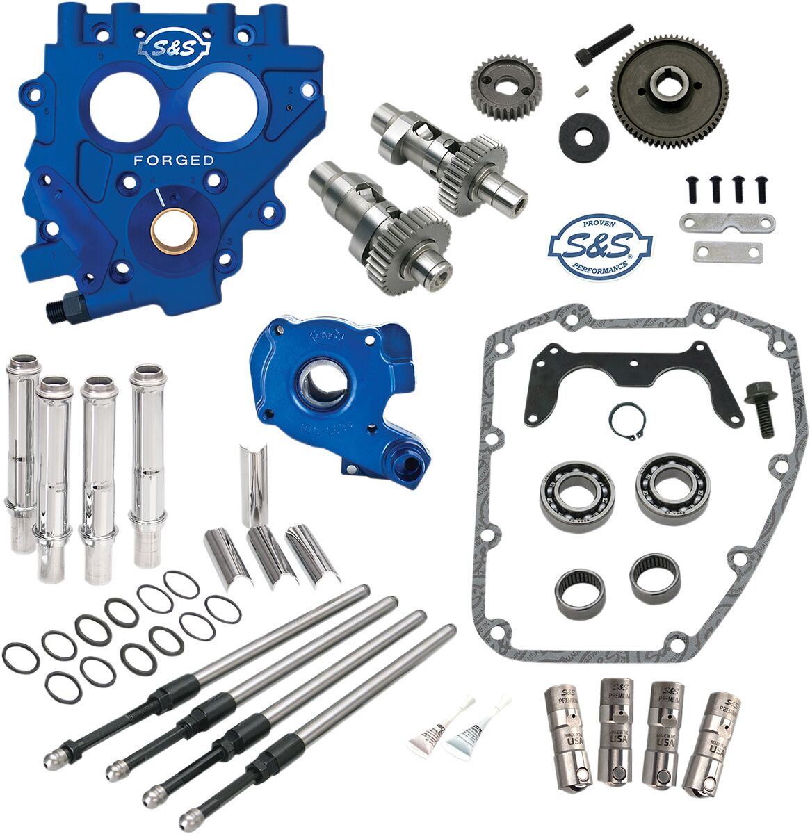 S&S Cycle Gear Drive Cam 551 Eg Chest Kit W/Plate Easy Start Cam Chest S&S Cycle