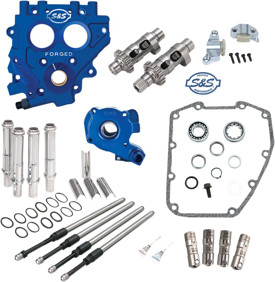 S&S Cycle Chain Drive Cam 585 Cez Chest Upgrade Kit Easy Start Cams & Parts S&S Cycle