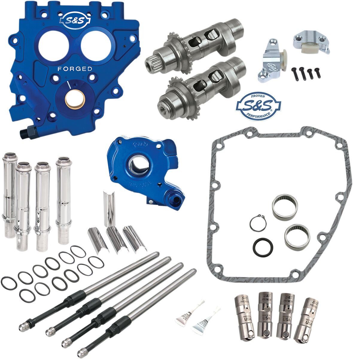 S&S Cycle Chain Drive Cam 551 Cez Chest Kit W/Plate Easy Start Cams & Parts S&S Cycle