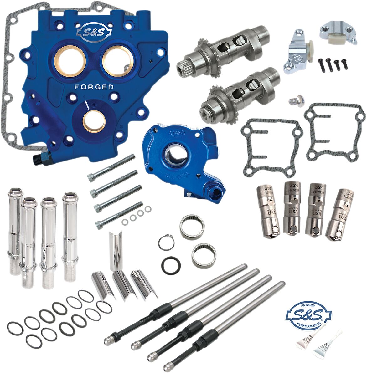 S&S Cycle Easy Start® Chain Drive Cam Chest Kit, 585CE - 06-17 Big Twin Cams & Parts S&S Cycle