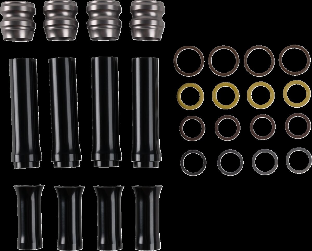 Arlen Ness 10-Gauge® Pushrod Tube Covers, Titanium - Milwaukee 8 Pushrods & Parts Arlen Ness