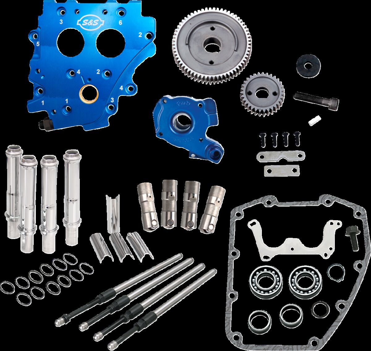 S&S Cycle Cam Chest Kit W/O Cams Gear Drive Oil Cooled Chr Pr Tc 99 06 Cams & Parts S&S Cycle