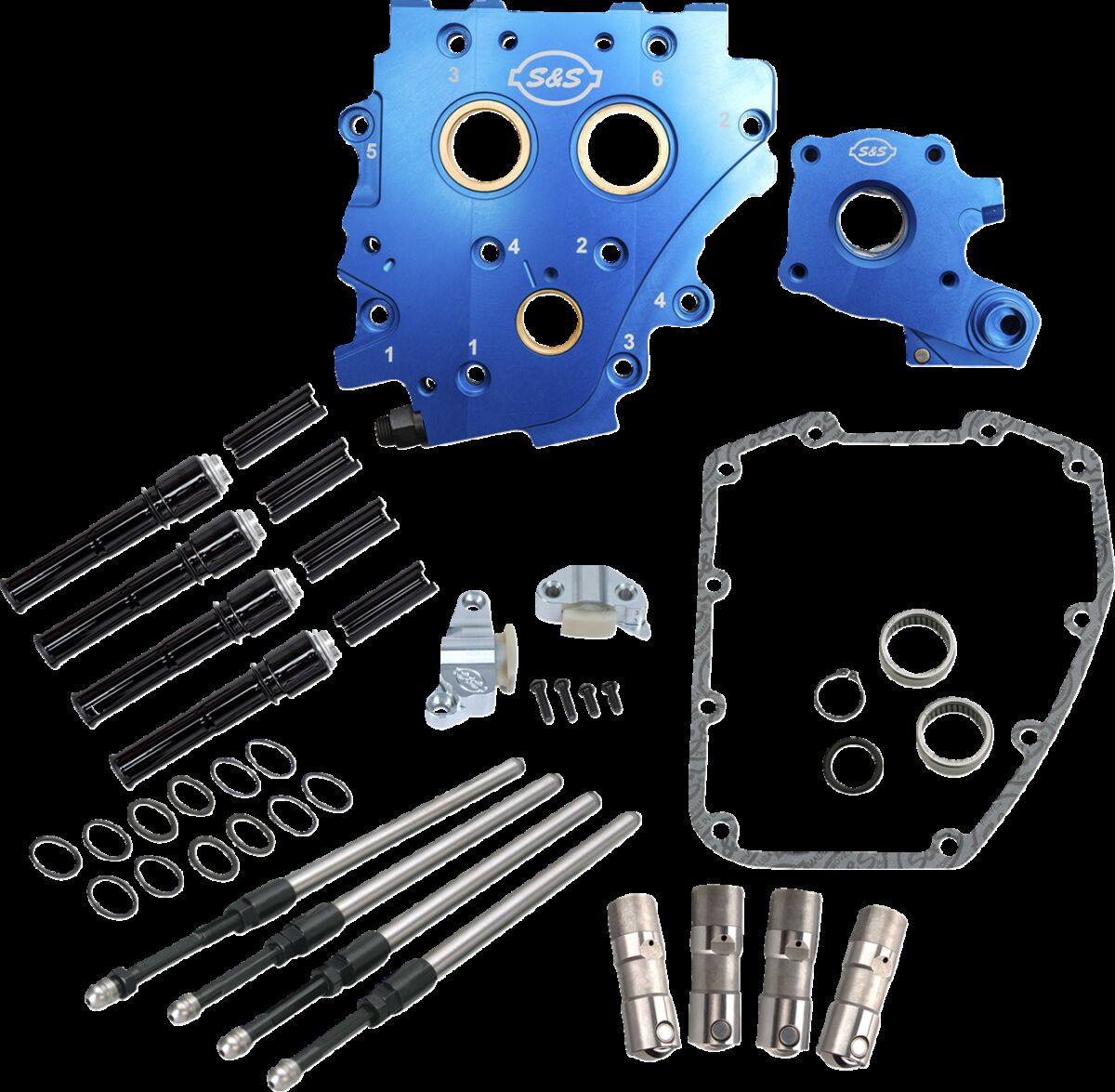 S&S Cycle Cam Chest Kt W/O Cams Chain Drive Wtr Cooled Blk Pr Tc 07 16 Cams & Parts S&S Cycle