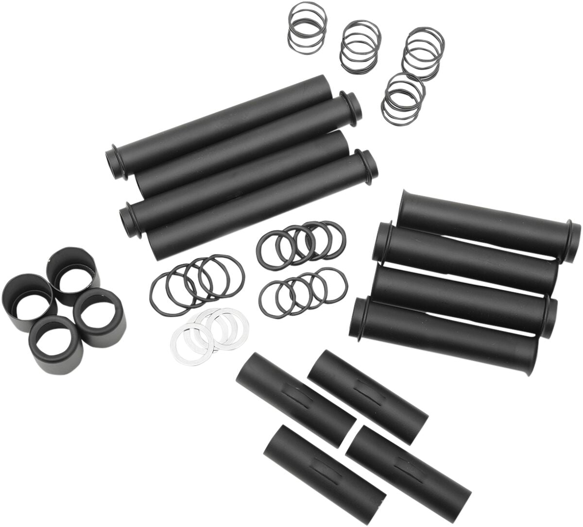 Drag Specialties Pushrod Tube Kit Satin Black Pushrods & Parts Drag Specialties