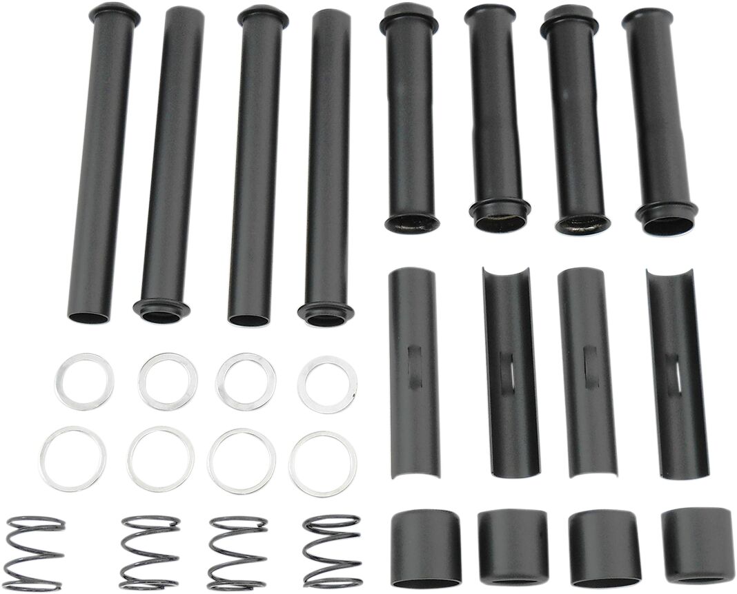Drag Specialties Pushrod Tube Kit Satin Black Pushrods & Parts Drag Specialties